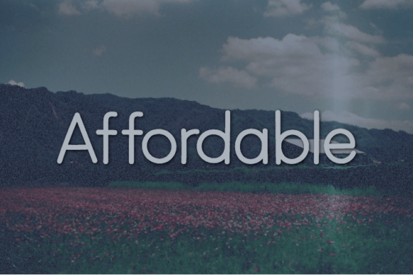 Affordable Typeface: A Fresh Take on Neat, Elegant Sans Serif Typography