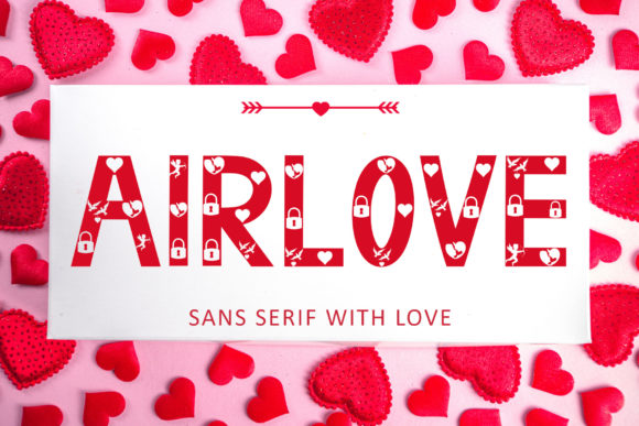 Airlove: A Romantic Decorative Font for Craft Creators