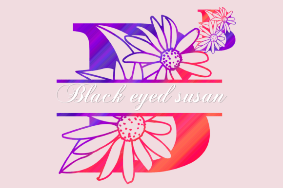 Black Eyed Susan Split: A Botanical Typeface for Creative Branding