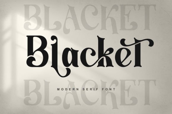 Blacket: A Premium Serif Typeface for Modern Web Design