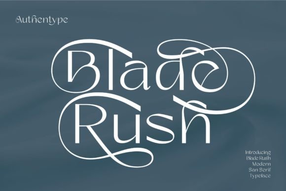 Blade Rush: A Modern Typeface for Polished Branding