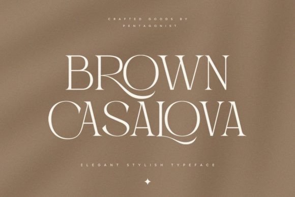 Brown Casalova Font: Elevating Brand Identity with Elegance