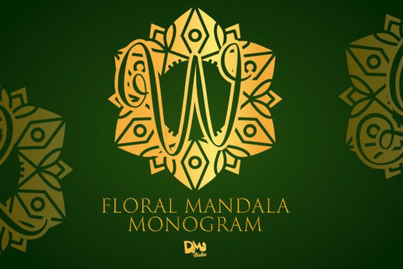 Floral Mandala Monogram: A Decorative Typeface for Brand Campaigns