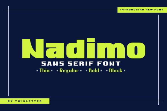 Nadimo Font: A Sensual Sans Serif for Digital Design