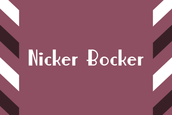 Nicker Bocker Font: A Modern Typeface for Digital Designers