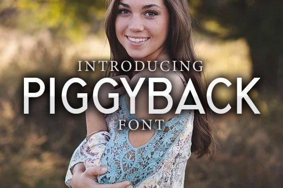 Piggyback Font: A Versatile Typeface for Makers and Creative Sellers