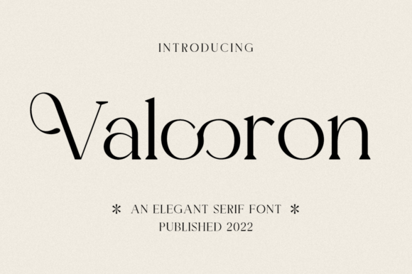 Valooron: A Premium Serif Font for Stronger Brand Communication
