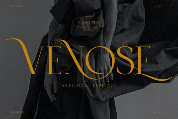 Venose: A Stylish Serif Typeface for Web Design